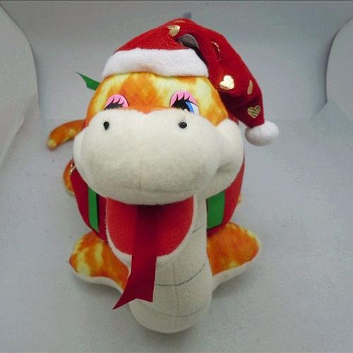 销售新款毛绒玩具 毛绒蛇 蛇公仔 圣诞蛇 绿色玩具蛇